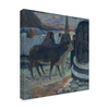 Trademark Fine Art Gauguin 'Christmas Night' Canvas Art, 14x14 AA01392-C1414GG